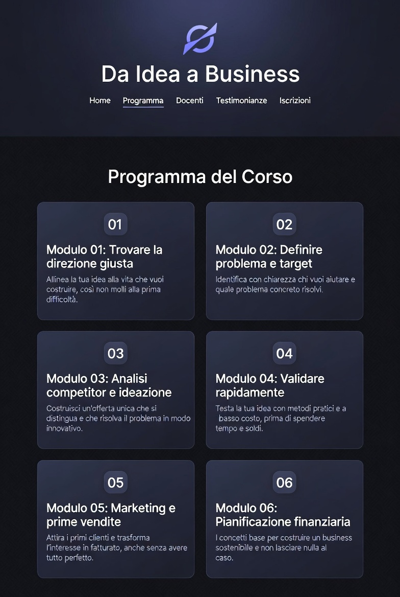 Corso online completo